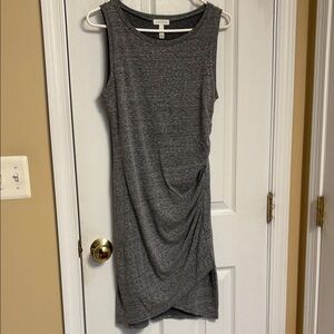 Leith Asymmetrical Charcoal Dress